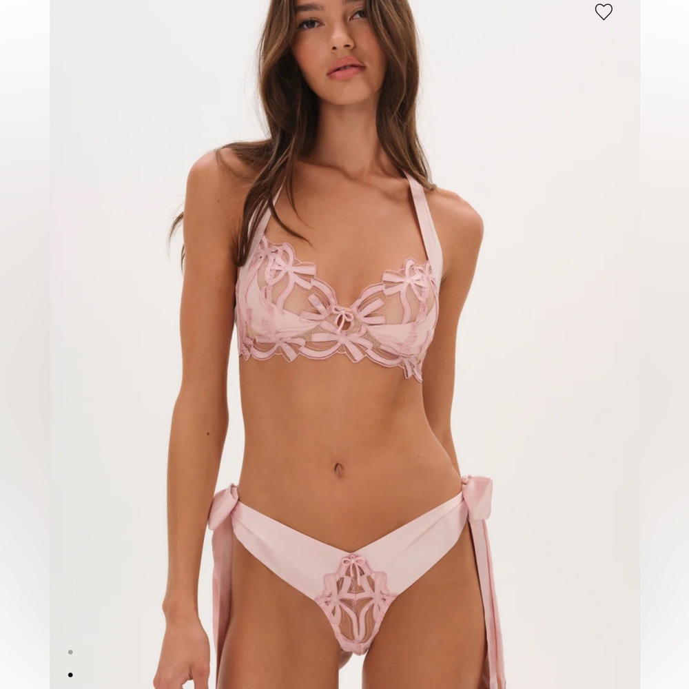 For love and lemons satin lingerie set NWT